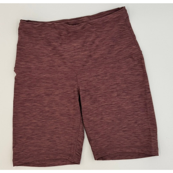 prAna Kimble Short M Flannel Heather High Rise Yoga Biker Shorts NWT - Picture 2 of 9